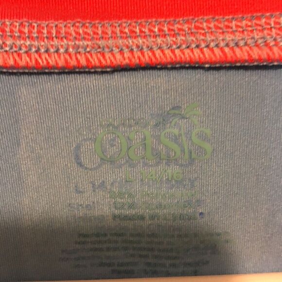 Oasis size large 14/16 swim shorts and rash guard NWT - Picture 7 of 7